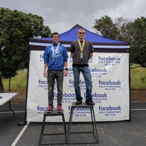 Полумарафон Facebook - золотая медаль